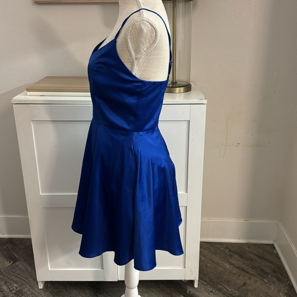 Windsor NWOT Gorgeous Royal Blue Evening Mini Party Dress - Picture 6 of 17
